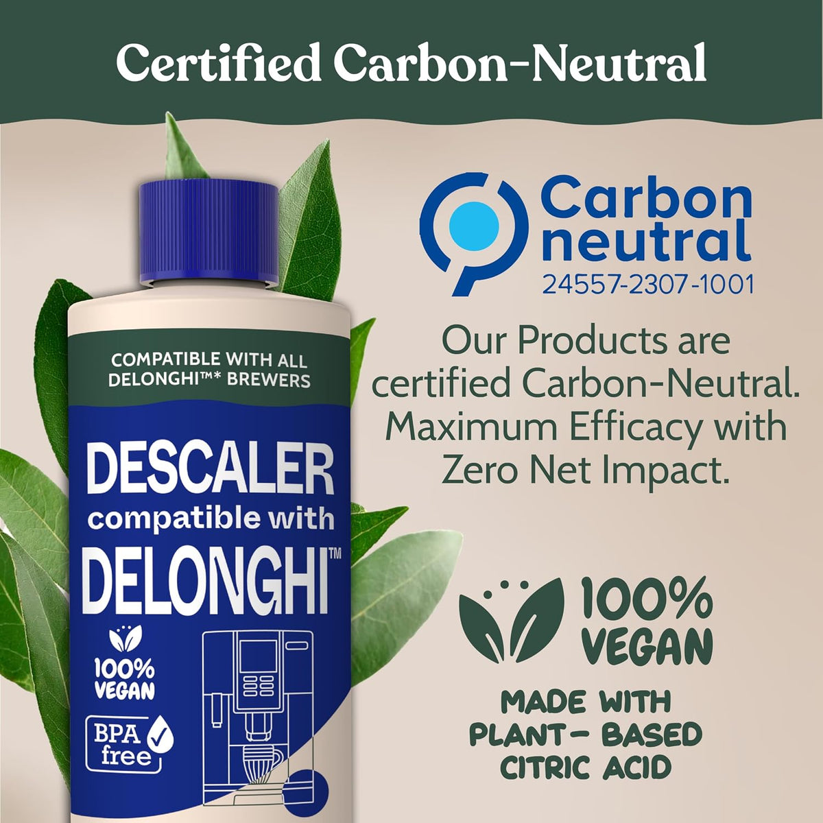 Roobi DeLonghi Compatible Descaling Solution, 500ml Single Bottle