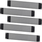 2U Vented Blank Panel, Metal Rack Blank Panel Mount for 19 Inch Server Rack Enclosure or Network Cabinet, 5 Pack