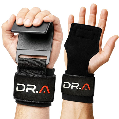 Doctor Developed 3-in-1 Lifting Straps, Hooks & Wrist Wraps - Switch Between Modes in Seconds - Heavy Duty Grips for