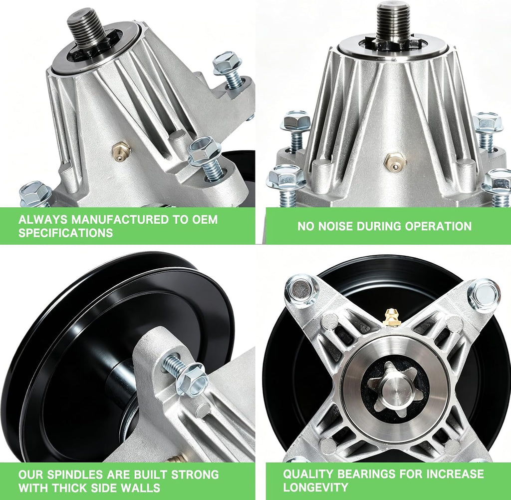 618-06976 918-06976 Spindle Assembly Fit for 42 inch Deck Cub Cadet XT1 LT42 XT2 LX42 XT1-42 XT2-42 Craftsman T8000 T7800 T210 CYT4220 SE Lawn Mower Replaces OEM MTD 618-06976A 918-06976A