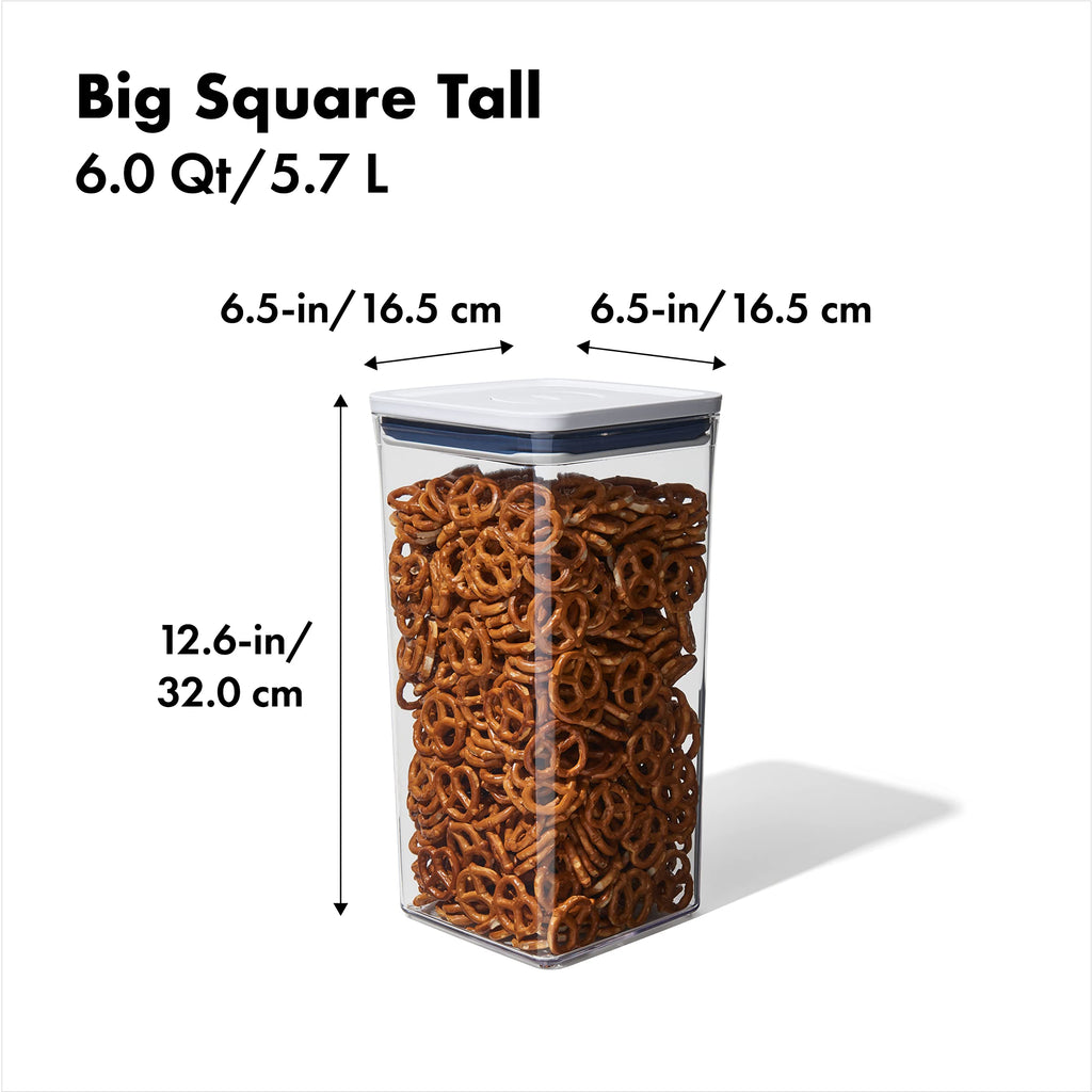 Good Grips POP Container, Airtight Food Storage, 6.0 Qt