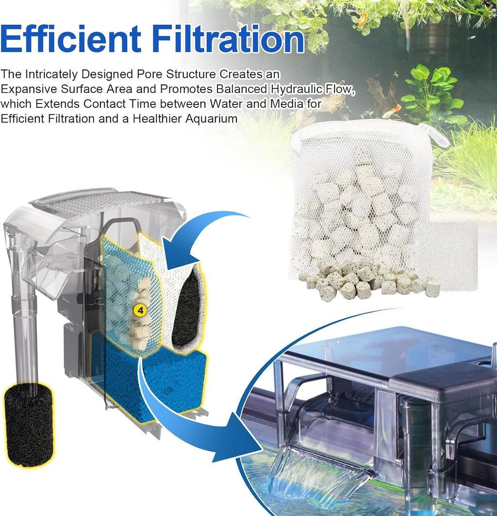 4.5oz/128g A1389 Biomax Filter Media Renewal Kit for Fluval EDGE Aquariums