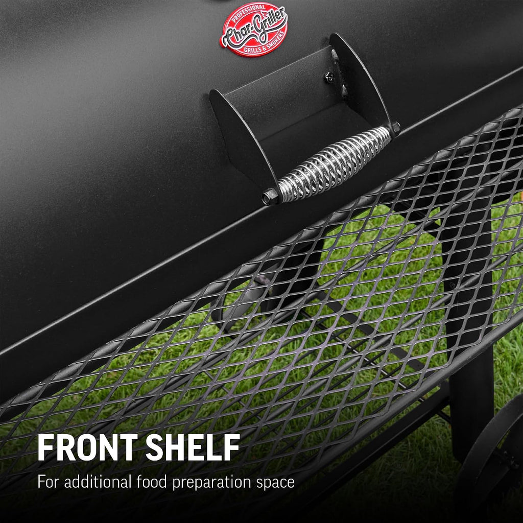 Competition Pro Barrel Grill and Offset Smoker, Includes Side Fire Box for Texas-Style Offset Smoking, Metal Cooking