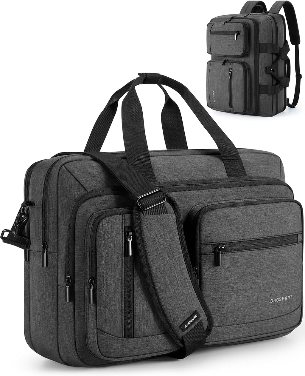 3 In 1 Laptop Bag for Men, Computer Briefcase 17.3 Inch Laptop Water-Repellent Shoulder Bag, Computer Bag Business