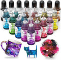 Alcohol Ink Set 24 Vibrant Colors(Each 0.35oz), Paint Resin Dye | Concentrated Fast Drying Pigment, Alcohol-Based