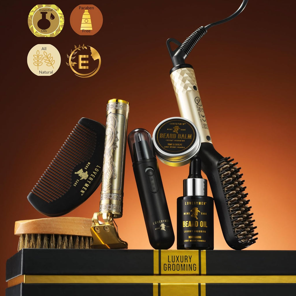 Grooming Beard Kit, Fathers Day Gift Ideas for Husband, Dad Gifts for Fathers Day, Beard Trimmer, Nose Hair Trimmer
