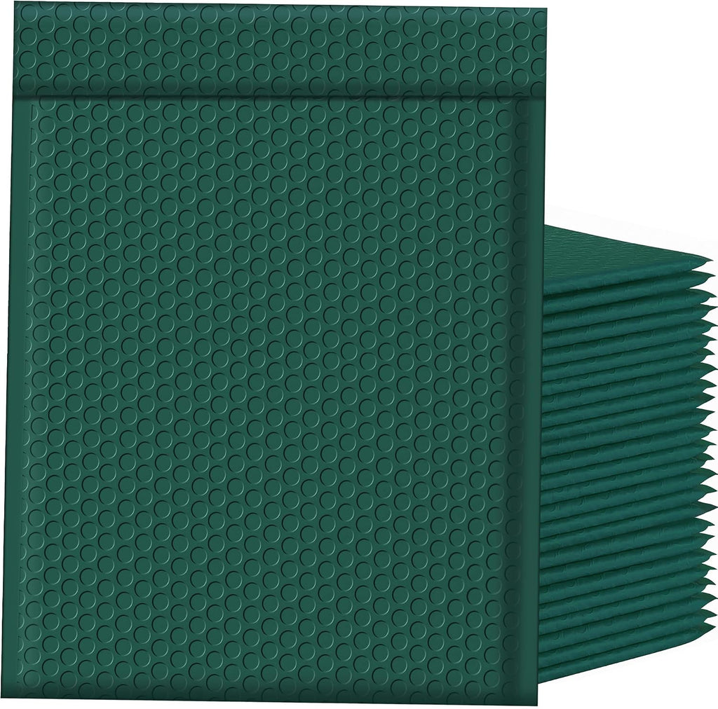 Bubble Mailers 10.5x16 Inch 25pc Ultramarine Green Shipping Bags, Chic Packaging Bags For Small Business, Colored