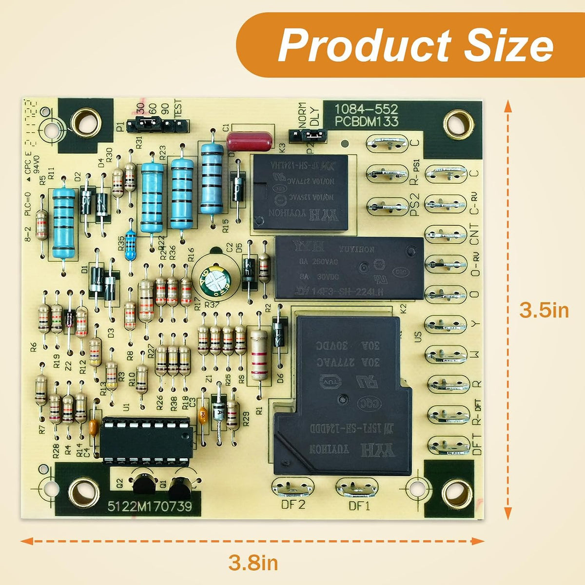 PCBDM133S Defrost Control Board 1084-552 PCBDM133 for Goodman Circuit Board