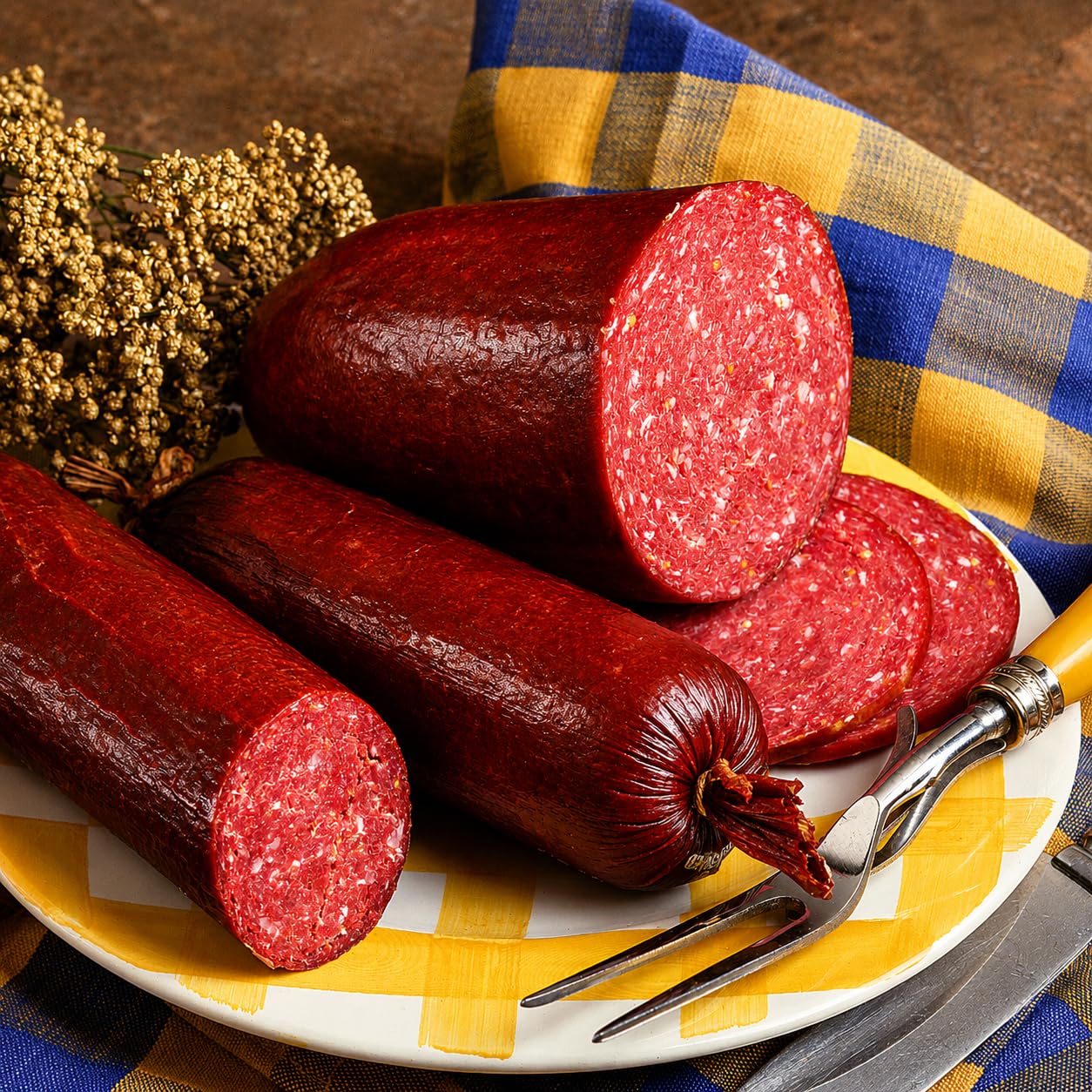Summer Sausage Casings | Fibrous Mahogany Sausage Casings