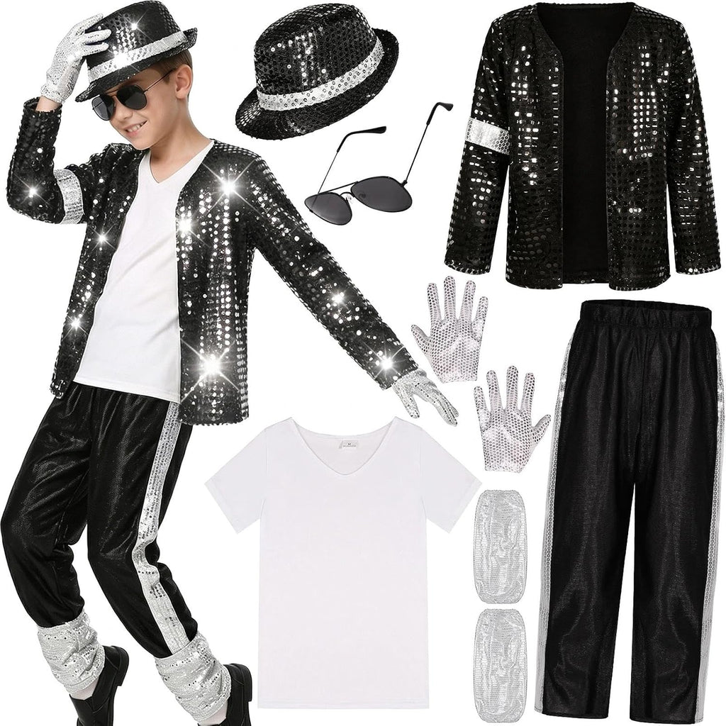 Kids 80s 90s Pop Star Costume, Dance Party Outfit, Halloween Costume