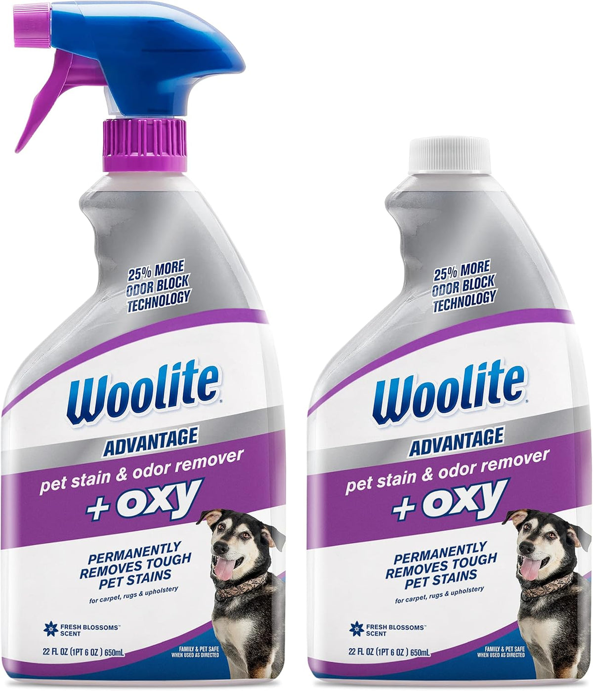 Woolite Advantage Pet Stain & Odor Remover + Oxy, 2-Pack, 3326