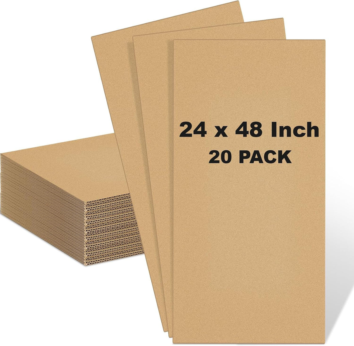 20 Pack 24 X 48 Inch Brown Cardboard Sheets