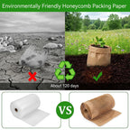 Honeycomb Packing Paper - 15"x165" Bubble Wrap Roll for Moving Shipping