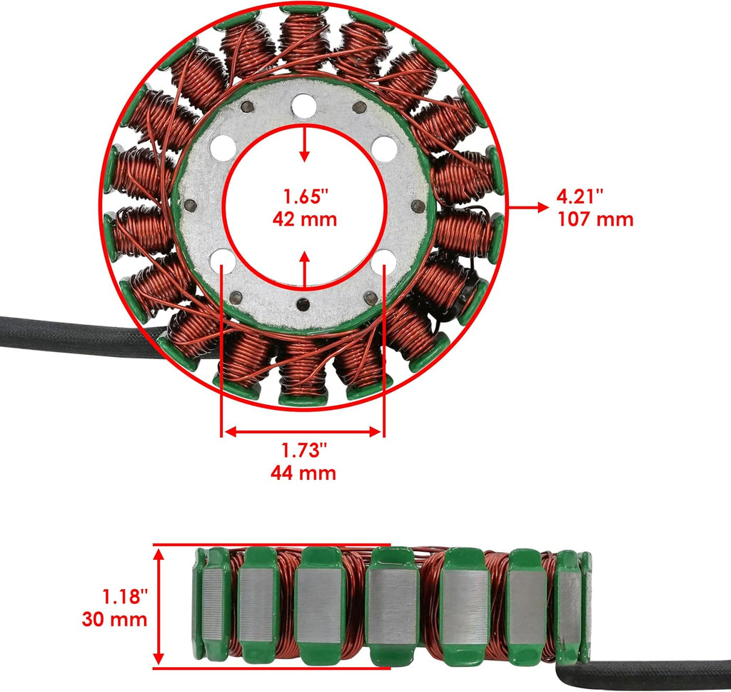 Caltric Stator & Gasket Rectifier Regulator Compatible With Honda Cbr600Rr 2003 2004 2005 2006