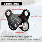 Climbing Ascender Rope Grab Fall Protection Belay Device Tree Climbing Gear Rappelling Equipment Rope Ascender for
