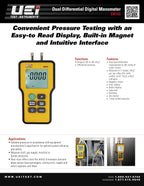 UEi Test Instruments EM152 Dual Differential Digital Manometer