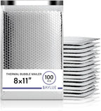 Thermal Insulated Mailers 8x11, Cold Shipping Envelopes, 100 Pack