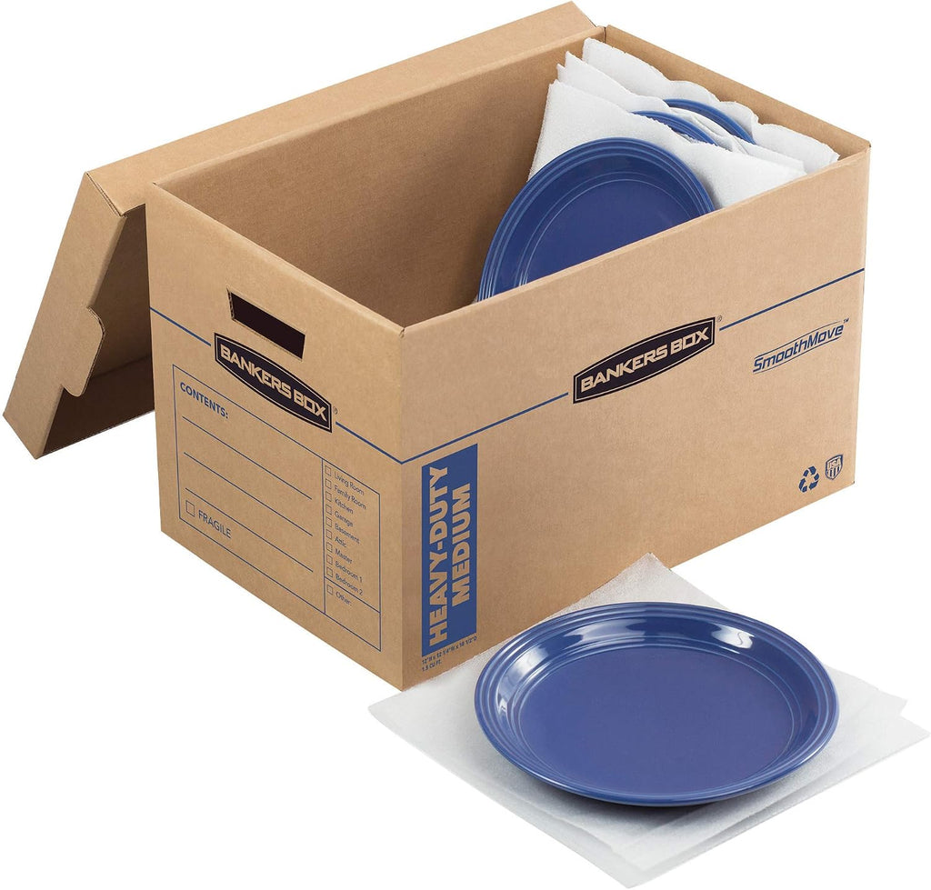 1-Pack Kitchen Kit Moving Box with Dividers