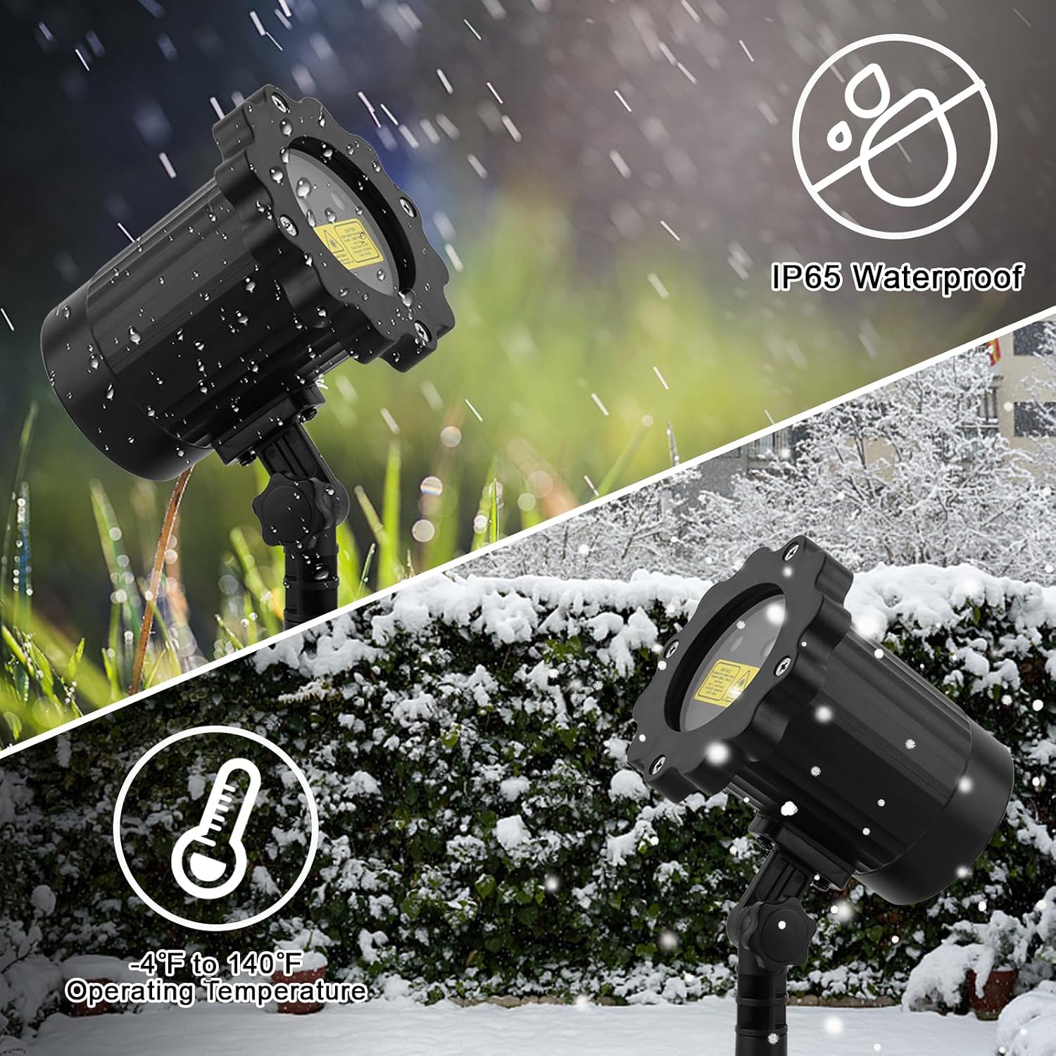 Halloween Projector Lights Outdoor, Waterproof Halloween Laser Projector Lights with Remote, Halloween Spotlight