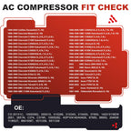 NTLTPYY AC Compressor with Clutch Replace CO-20151C