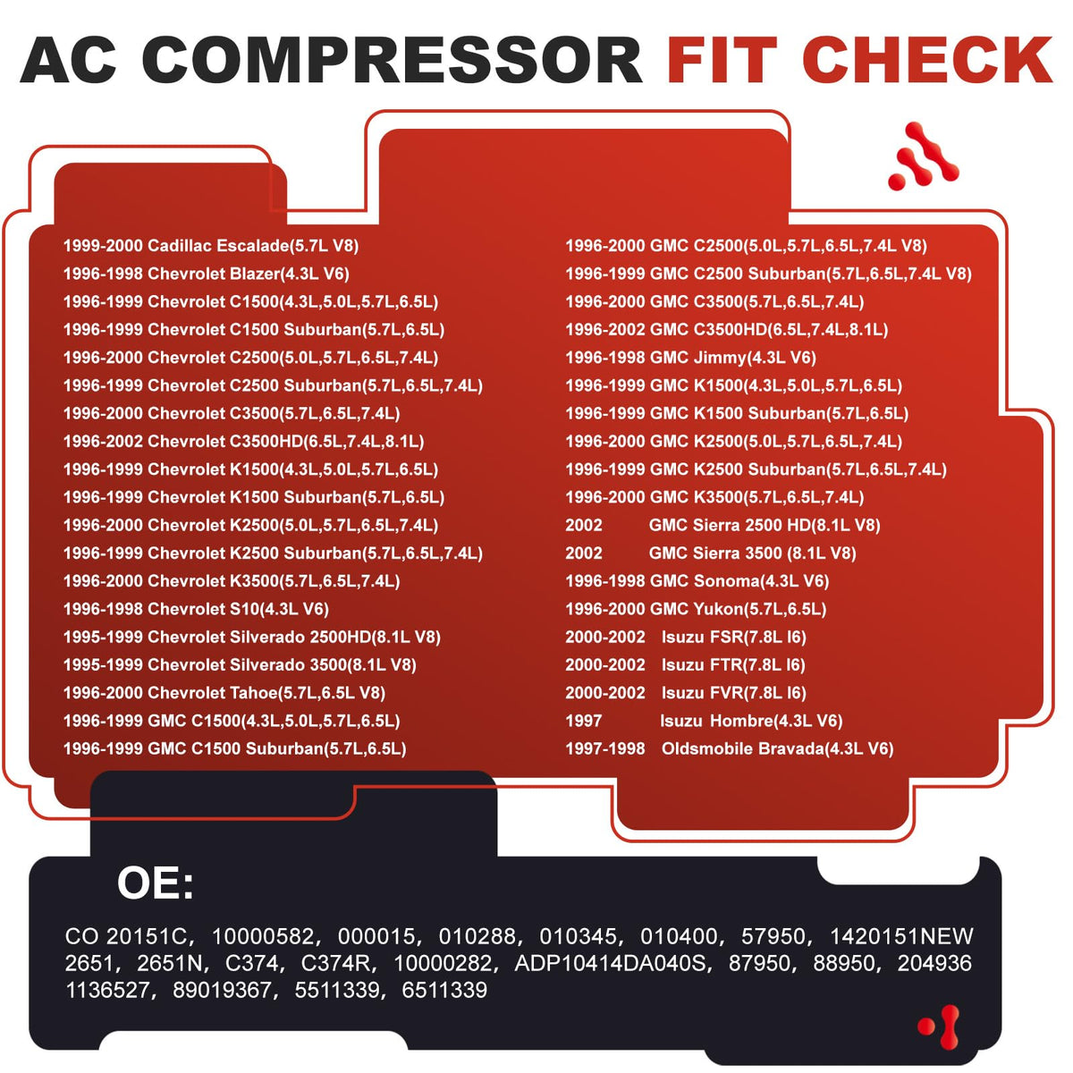 NTLTPYY AC Compressor with Clutch Replace CO-20151C