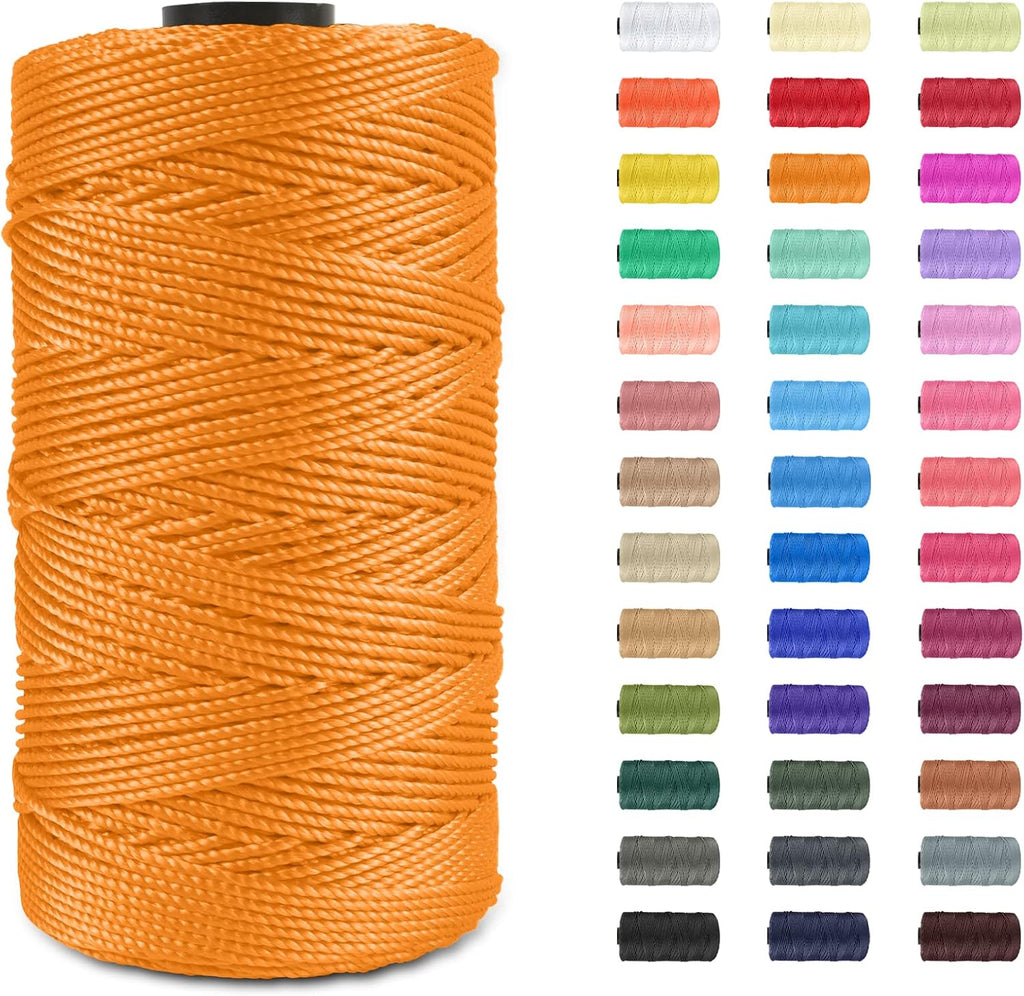 Polypropylene Macrame Cord 1.5mm x 656 feet Thick 3 Strand Twisted 100% Polypropylene Rope Twine String Macrame Yarn
