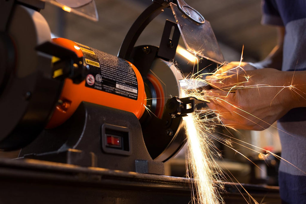BG4260 2.1-Amp 6-Inch Single Speed Bench Grinder, Orange,black