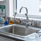 Emergency Eyewash Faucet Attachment, 304 Stainless 22mm