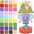 10800 PCS 1 Inch Tissue Paper Squares 36 Assorted Colors