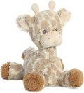 Snuggly Loppy Giraffe Baby Stuffed Animal - Comforting Companion - Imaginative Play - Brown 8 Inches
