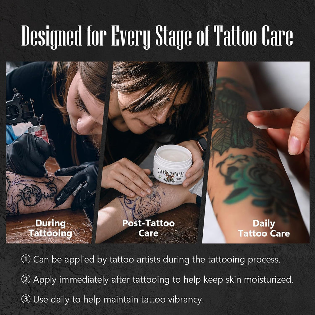 Tattoo Aftercare Balm 5oz – Moisturizing Cream with Plant-Based Vegan Formula