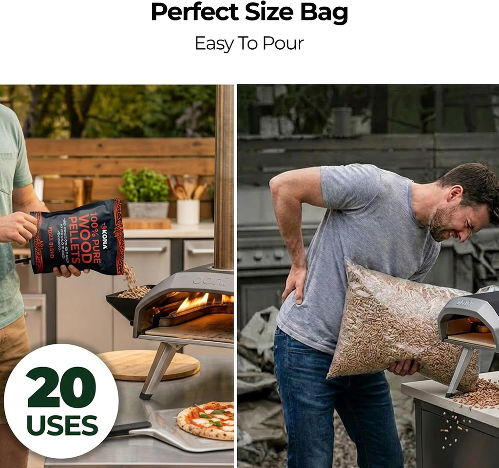 Pizza Oven Wood Pellets, Apple & Oak Blend, 2 lb, for Ninja Woodfire