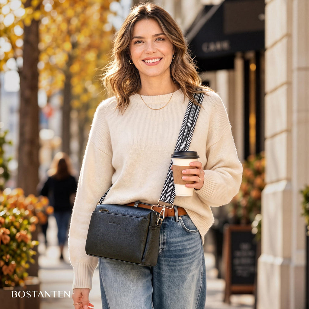 Small Crossbody Bag for Women with Multiple Pockets