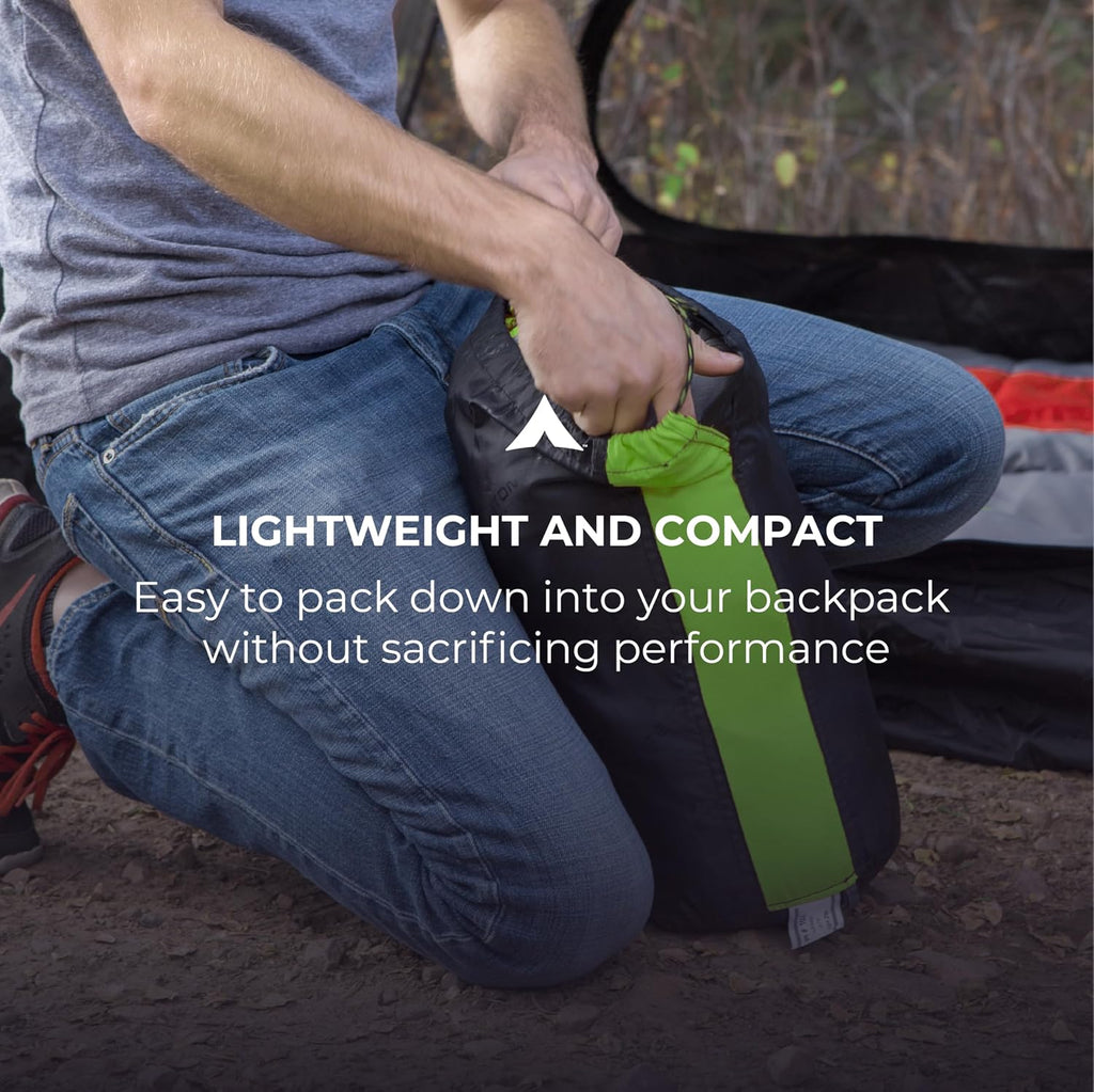 Teton 20F and 5F Degree Sleeping Bag; Lightweight, Warm Weather Mummy Sleeping Bags for Adults and Kids, Camping