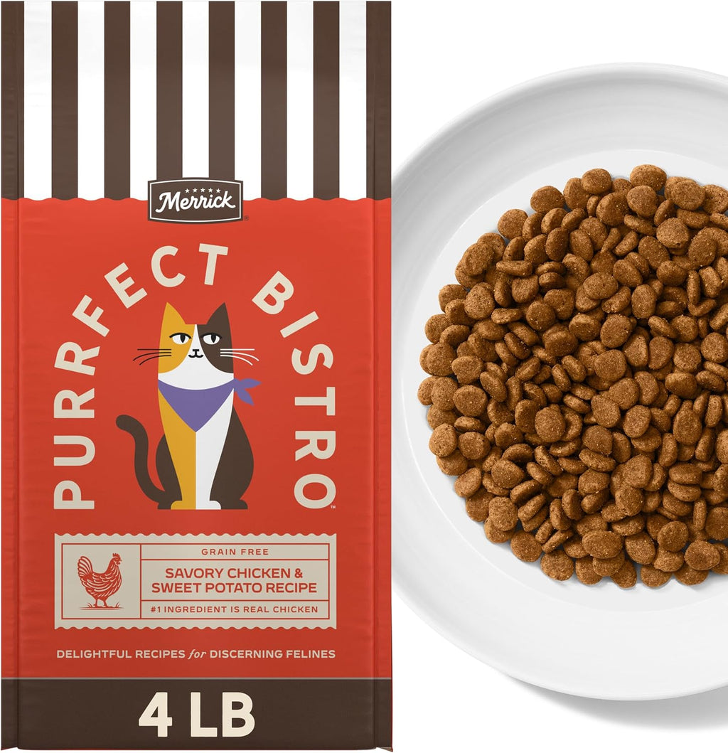 Purrfect Bistro Natural Dry Cat Food for Adult Cats, 4 lb. Bag