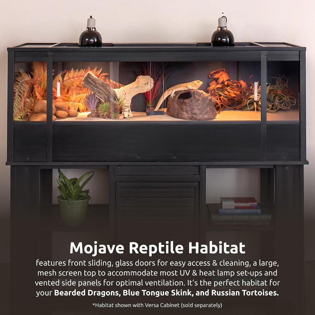 ECOFLEX 60" Mojave Reptile Enclosure, X-Large, Black