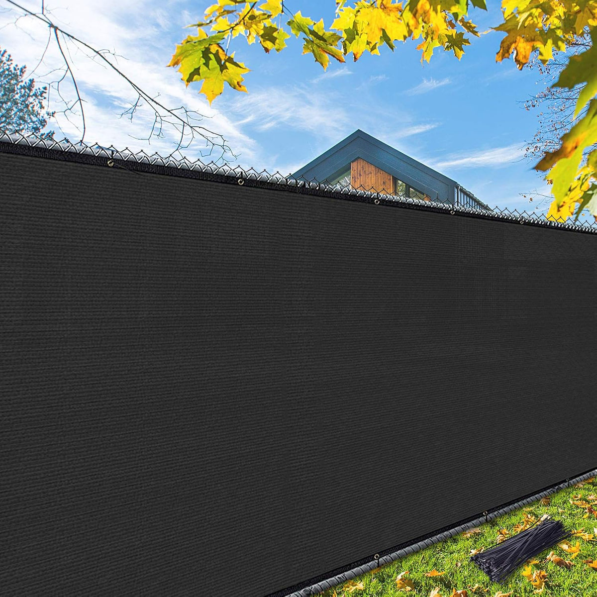 iCover 4x50ft Privacy Screen Fence, Outdoor Fencing Panels, Garden Windscreen Mesh Shade Sail Net Barrier, Include