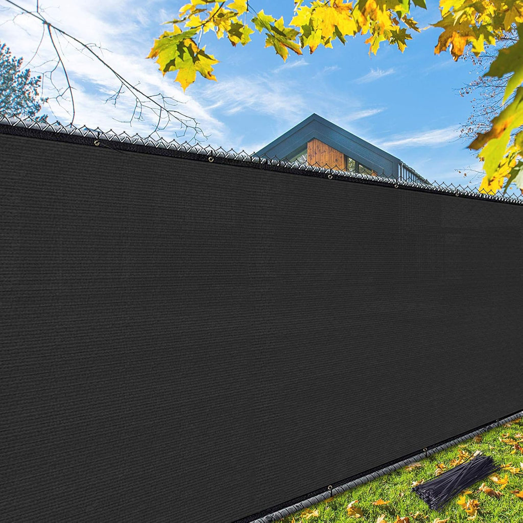 iCover 4x25ft Privacy Screen Fence, Outdoor Fencing Panels, Garden Windscreen Mesh Shade Sail Net Barrier, Include
