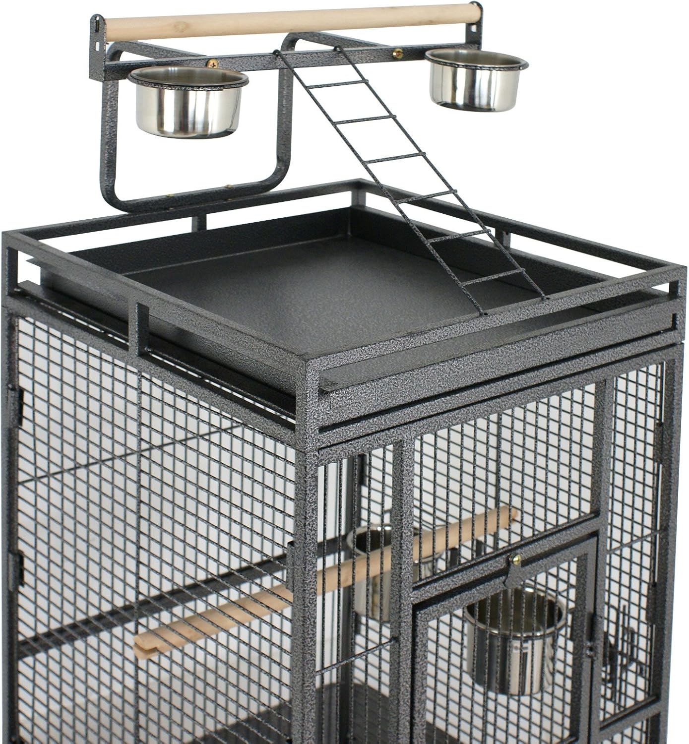 61 Inches Large Bird Cage Play Top Parrot Cockatiel Parakeet Chinchilla Macaw Cockatoo Cage W/Stand Perch Pet Supplies