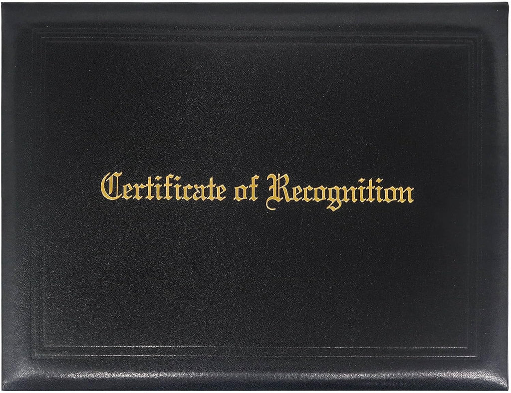 Recognition Certificate Holder 8.5x11 Padded Awards Certificates Cover Protector with Logol "Certificate of