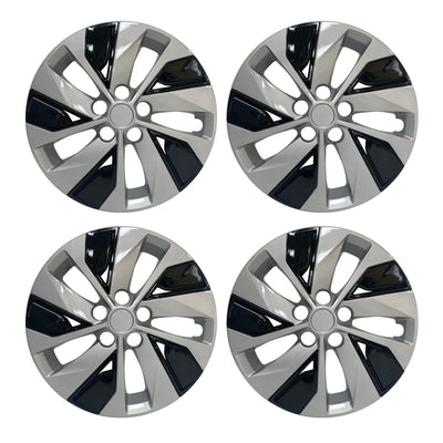16-Inch Hub Caps Fits 2019-2020 Altima, Silver and Black, 4 Pack