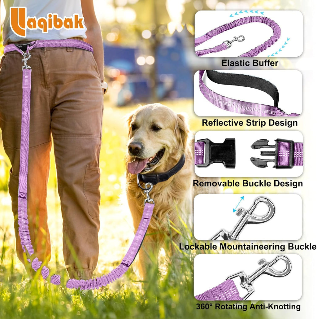 Hands Free Dog Leash,Adjustable Waist Leash for Dog,4.2-6.7 Feet
