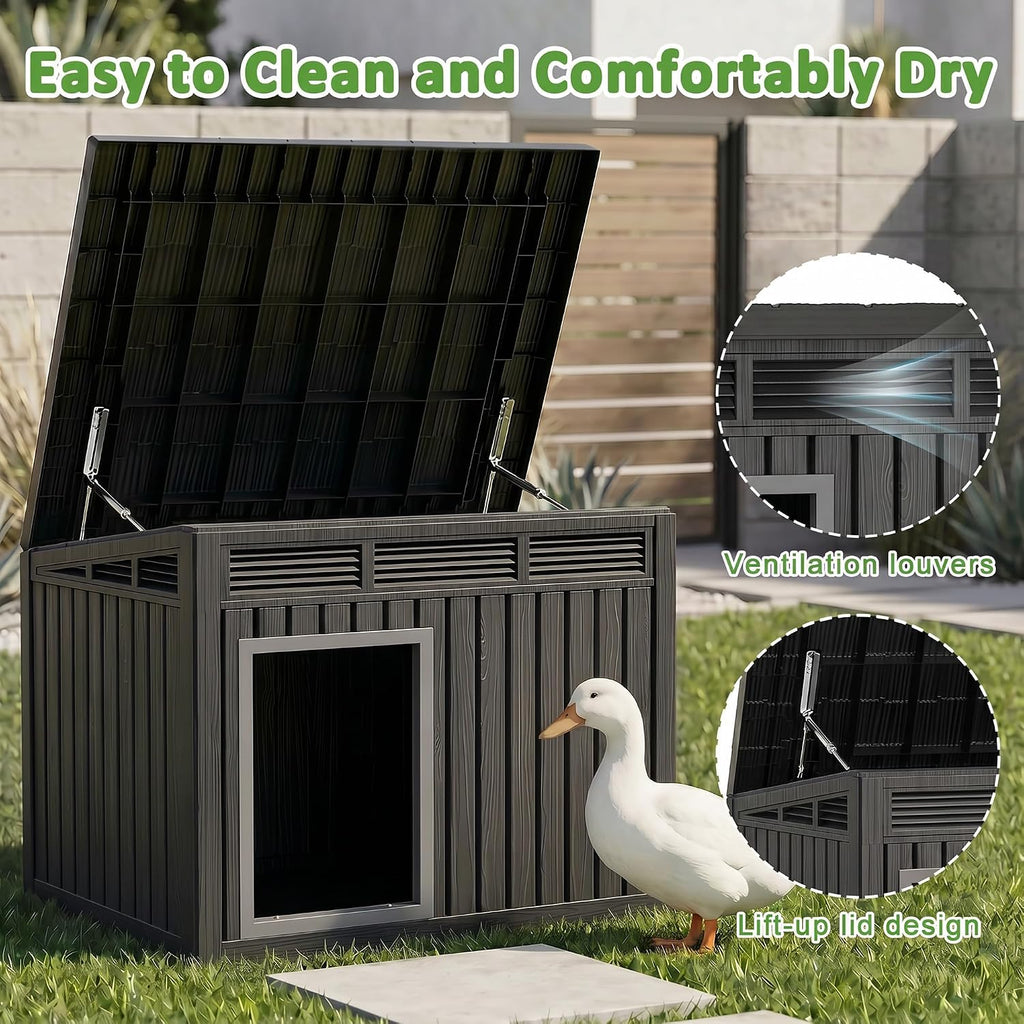 Outdoor Duck/Chicken House, Black