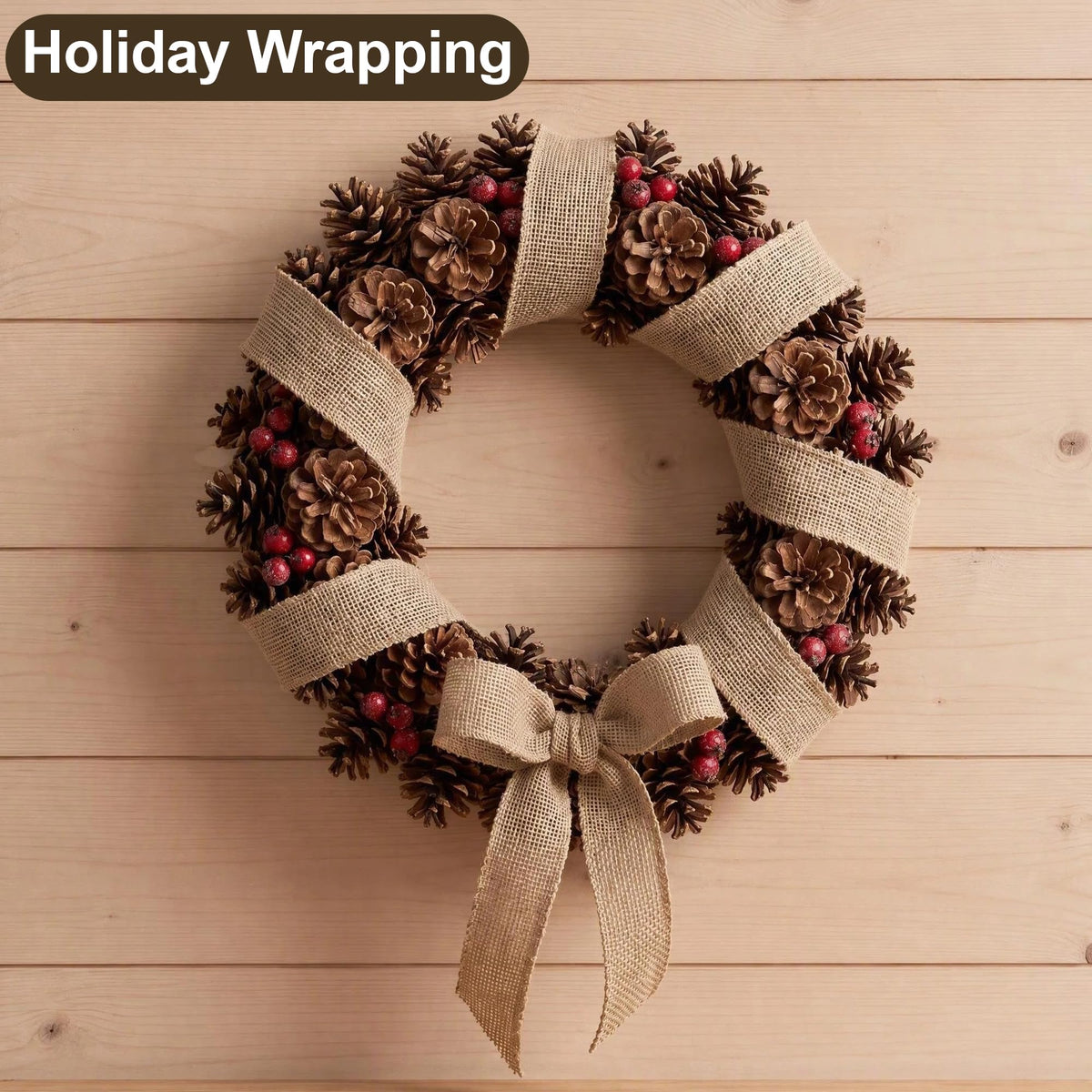 2" Burlap Ribbon 12Yards, Jute Craft Roll for Wrapping