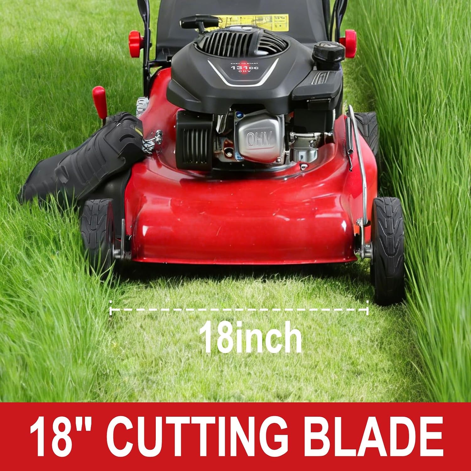 131cc Gas Powered Self Propelled Lawn Mower[Foldable] - Easy to Start, 3 in 1 Multi Functional Gas Push Lawnmower