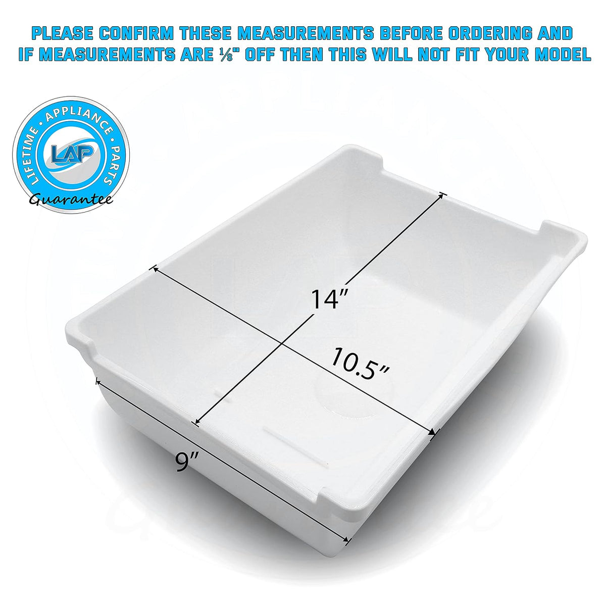 Upgraded Lifetime Appliance DA61-05300A Ice Cube Container Bucket Tray Compatible with Samsung Refrigerator