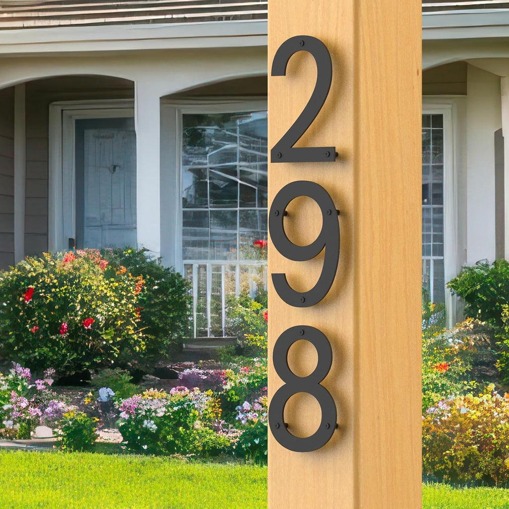 5 Inch Floating House Numbers, Metal Modern House Number for Outside | Mailbox Numbers, House Address Signs, with