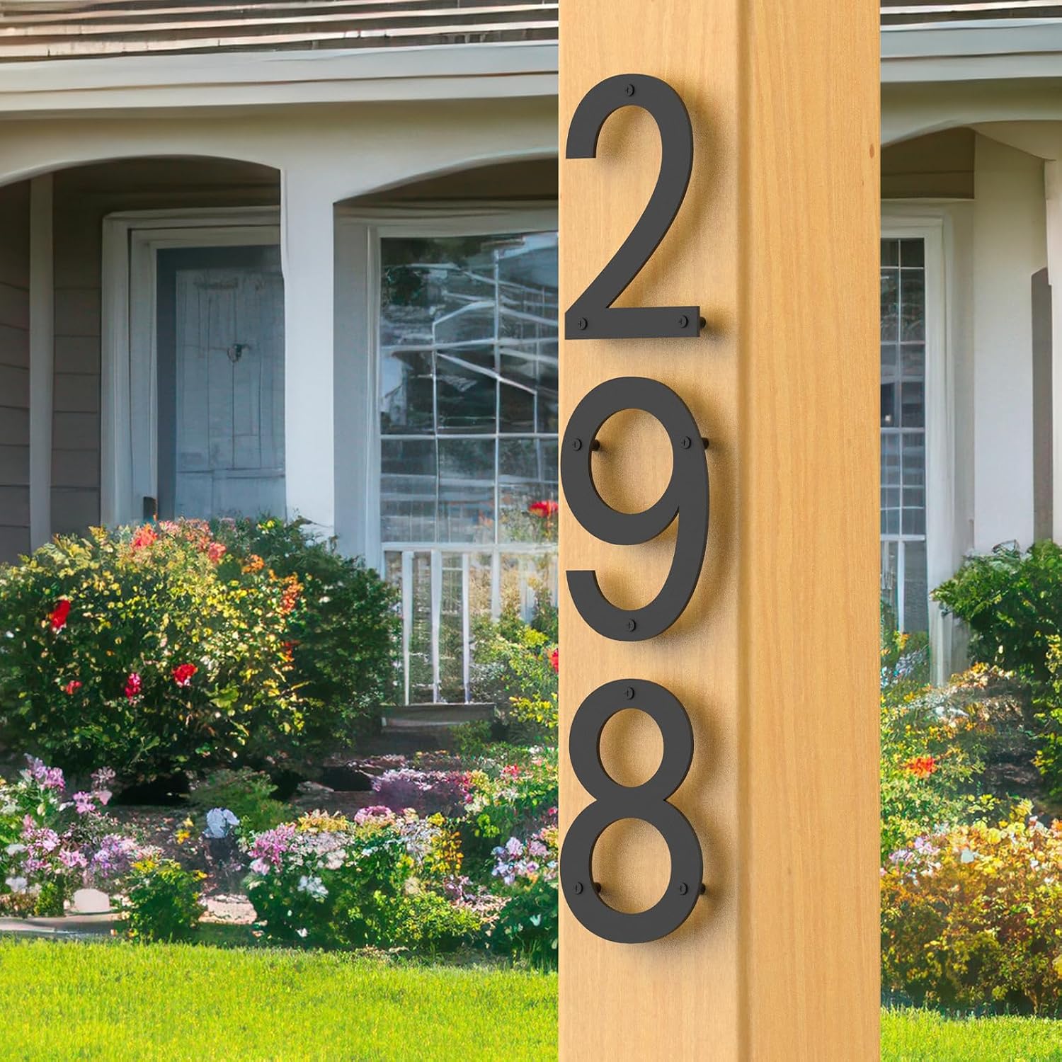 5 Inch Floating House Numbers, Metal Modern House Number for Outside | Mailbox Numbers, House Address Signs, with
