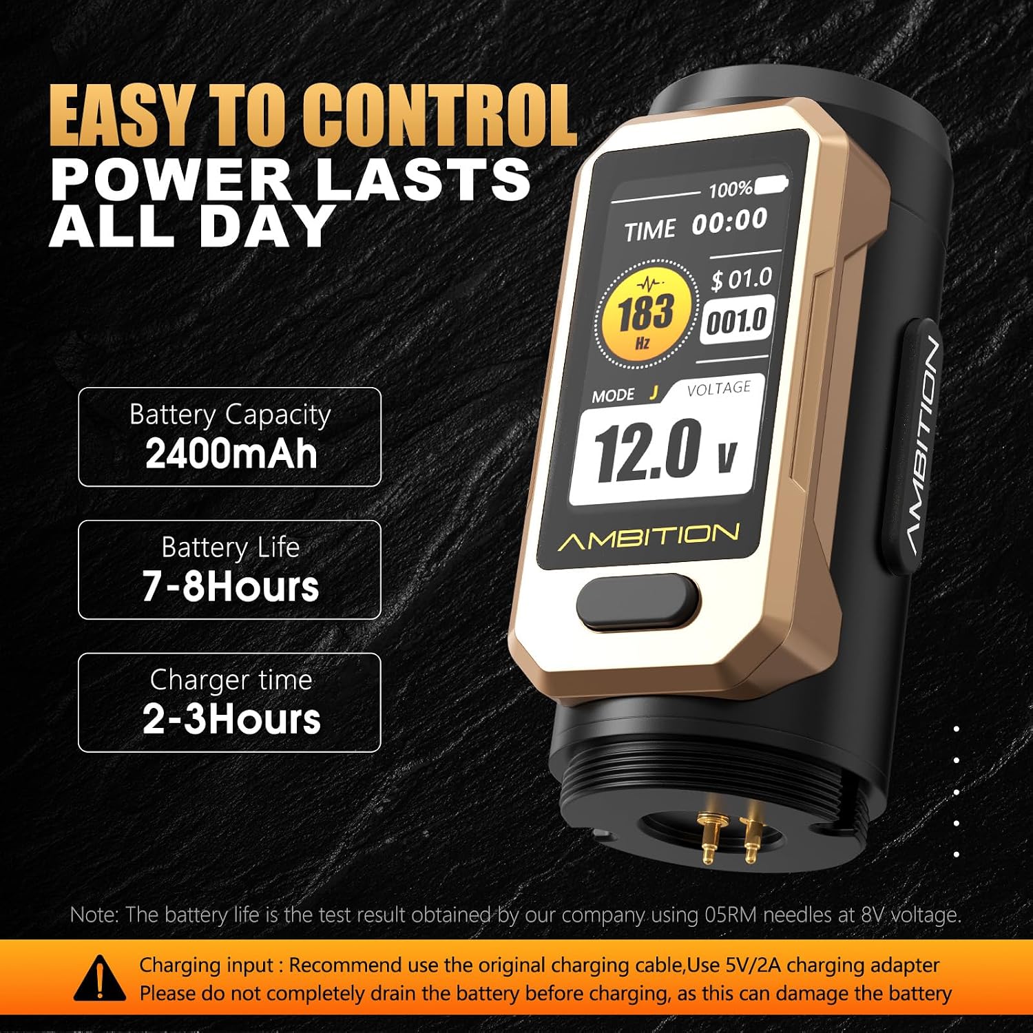 Soldier Pro 520 Tattoo Gun, Wireless Rotary Tattoo Pen Machine with 520g.cm Ultra High Torque Motor, Dual 2400mAh