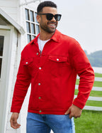 Denim Jackets for Men Trucker Jean Jacket Unlined Coats L